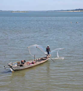 Fischer am Mekong