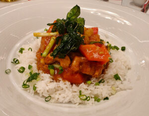 Wok-Fried Mange Ripe with Cashew Nut & Tofu