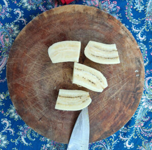 Bananen schneiden