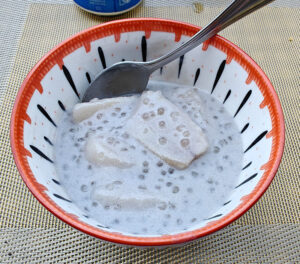 Tapioka Pudding mit Banane