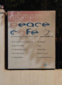 Abendessen im Peace Café
