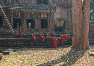 Mönche in Angkor Wat