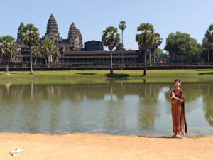 Posen in Angkor Wat