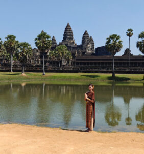 Posen in Angkor Wat