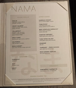 Nama Sushi Sashimi