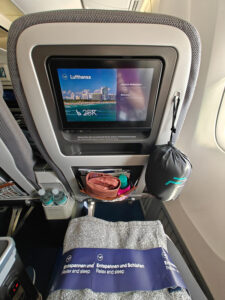 Premium Economy Sitz in der 747-8