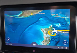 Kreisen über den Bahamas