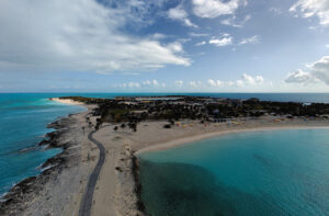 Blick über Ocean Cay