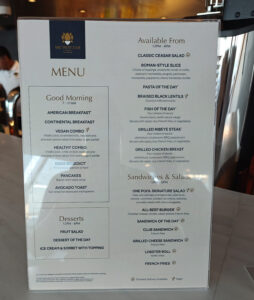 MSC Yacht Club Grill & Bar