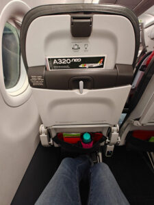 Beinfreiheit in der A320 neo