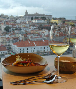 Abendessen mit Aussicht
