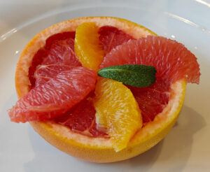 Half Grapefruit & Orange Segments