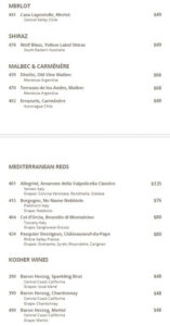 Weinkarte