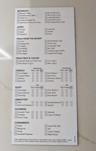 Breakfast Menu
