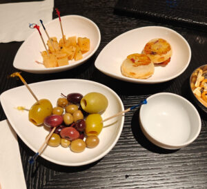 Snacks zum Cocktail