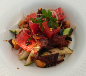 Spicy Duck & Watermelon Salad