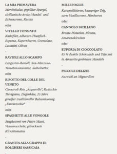 Speisekarte Anthology