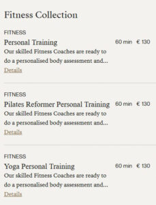 Fitness Preise