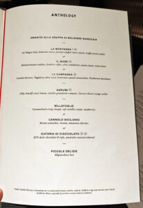 Speisekarte Anthology