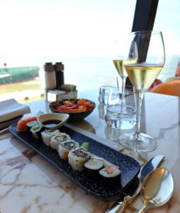 Mittagessen mit Ausblick