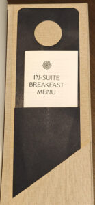 In Suite Breakfast