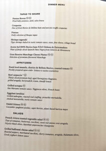 Med Yacht Club - Dinner
