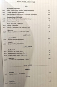 Weinkarte