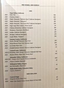 Weinkarte