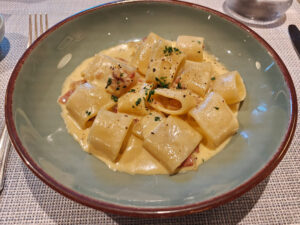 Pietro Massi calamarata pasta n° 25 alla carbonara