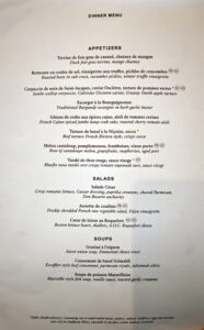 Fil Rouge - Dinner