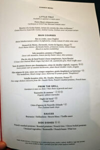 Fil Rouge - Dinner