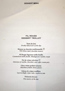 Fil Rouge - Dinner