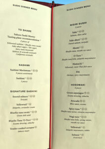 Sakura Sushi - Dinner