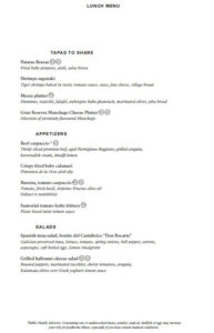 Med Yacht Club - Lunch