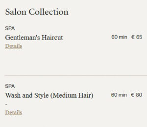 Salon Preise