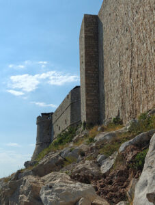 Blick zur Stadtmauer