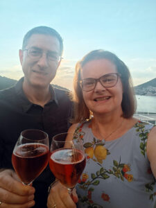 Dinner mit Sonnenuntergang