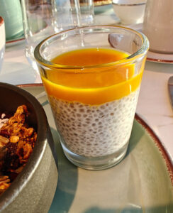 Vanille-Chia-Pudding mit Mango