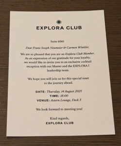 Einladung zum Club Empfang