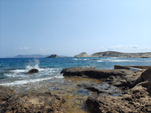 Lavafelsen von Mandrakia