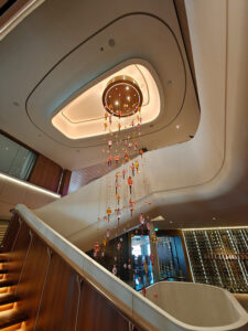 Treppe bei den Restaurants