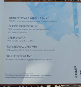 Bora - Abendessen