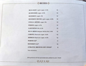 The Bazaar Bar