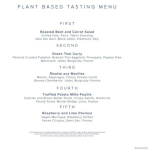Speisekarte Le Voyage Plant Based
