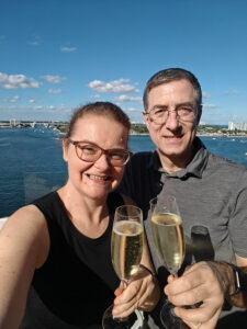 Champagner auf die Taufe
