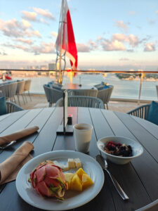 Frühstück mit Aussicht