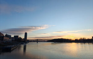 Sonnenaufgang in Bratislava