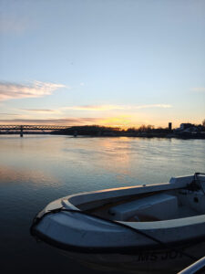 Sonnenaufgang in Bratislava
