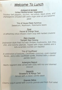 Mittagessen Tag 7 Compass Rose