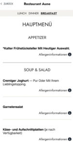 Aune Frühstück